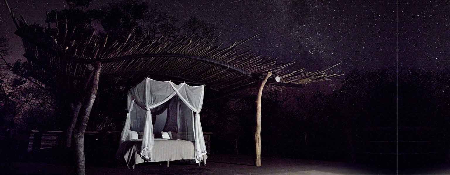 A star-bed beneath the African night sky