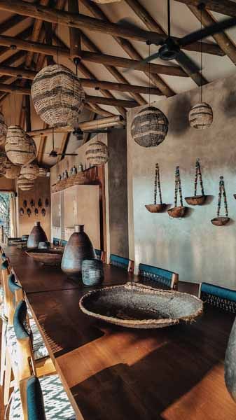 The dining room at Chichele Presidential Lodge