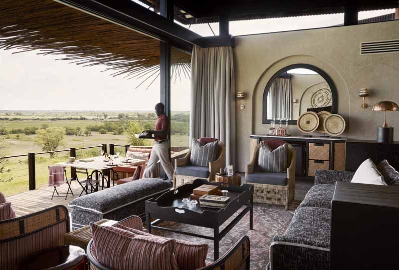 The family suite at Chichele, with interleading lounge