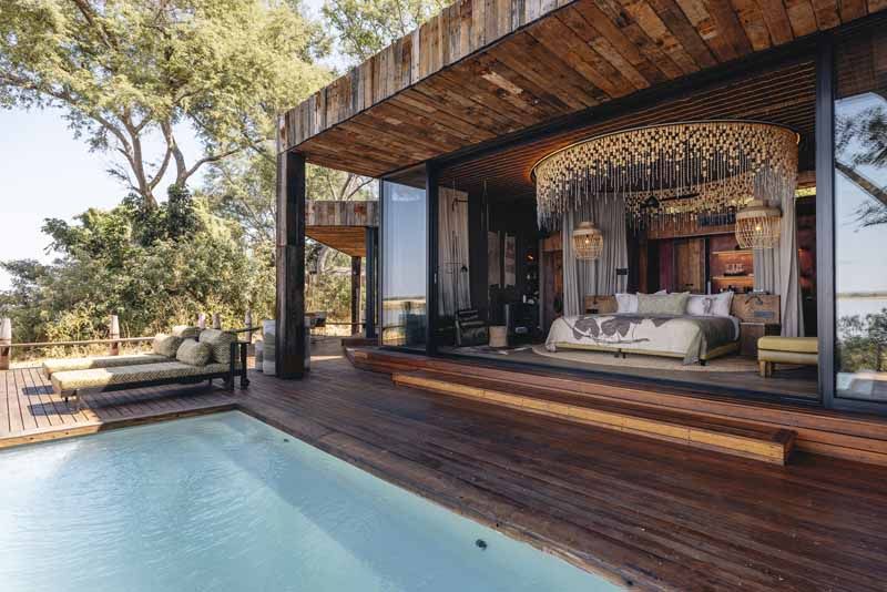 A Lolebezi suite opening onto its private plunge pool