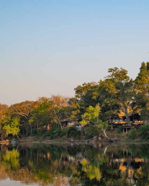 Aerial view of the Lunga River winding through Lolelunga Private Reserve