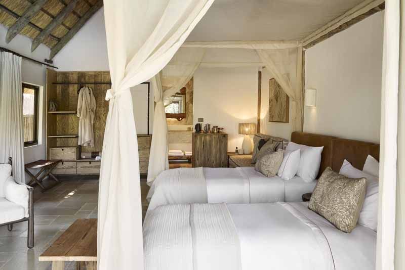 Light-filled suite interior at Lolelunga
